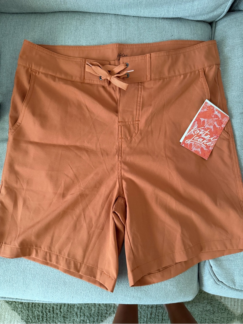 Kortni Jeane Men's Burnt Orange Swim Trunks